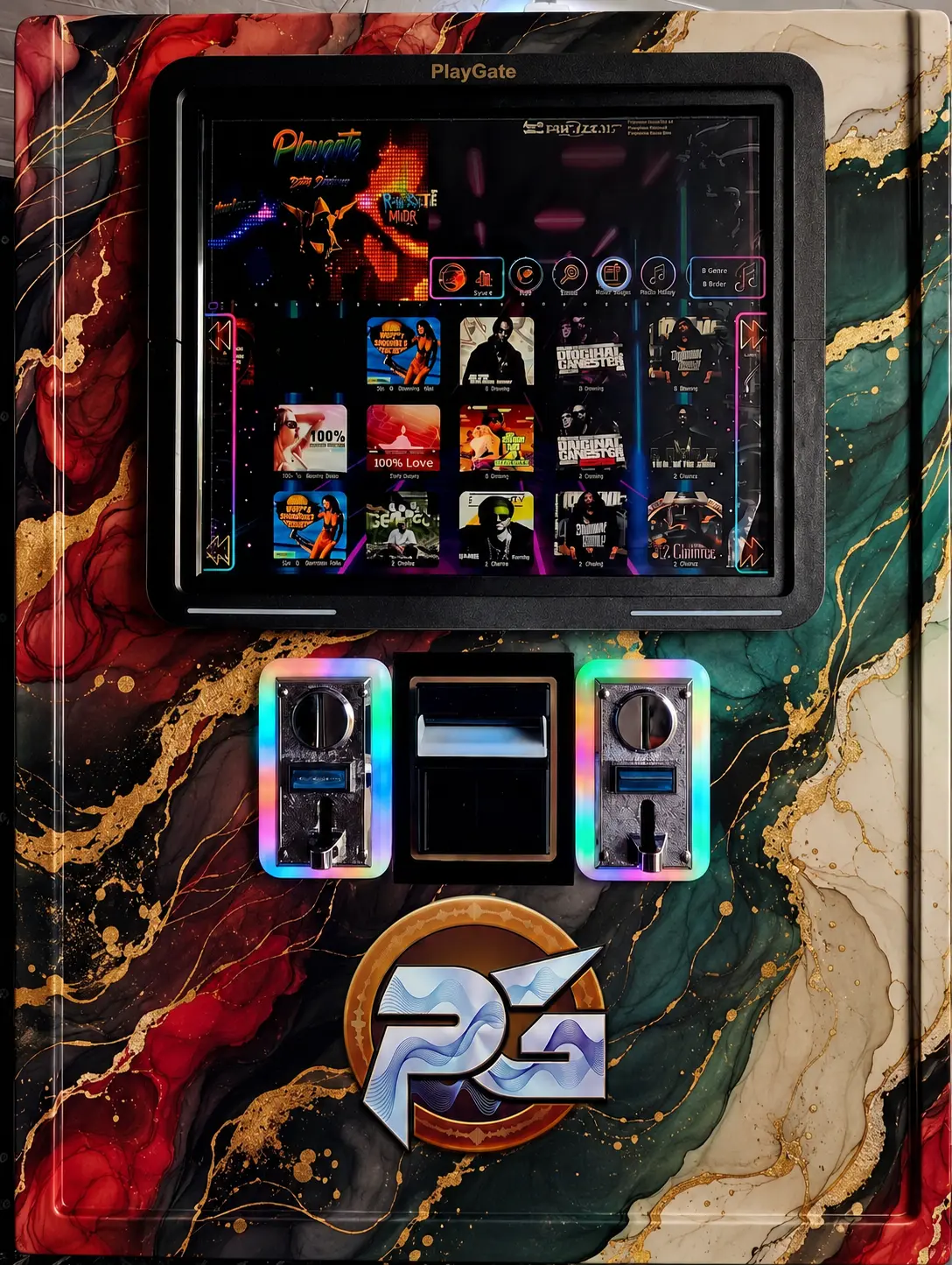 Ember PlayGate digital jukebox front view